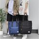 Canvas Bag for Boys, Large-Capacity Handbag for Junior High and High School Students, Tutoring Bag, Book Bag, Commuting Tote Bag