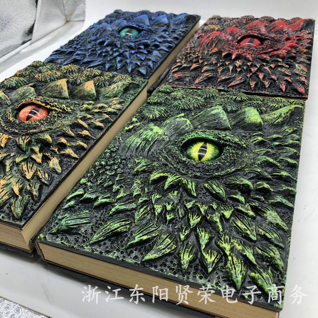 European-Style Retro Dragon Embossed A5 Notebook Student Notebook Dragon Pattern Notebook Dragon Eye Notebook Dragon Book