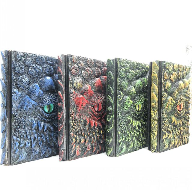 European-Style Retro Dragon Embossed A5 Notebook Student Notebook Dragon Pattern Notebook Dragon Eye Notebook Dragon Book