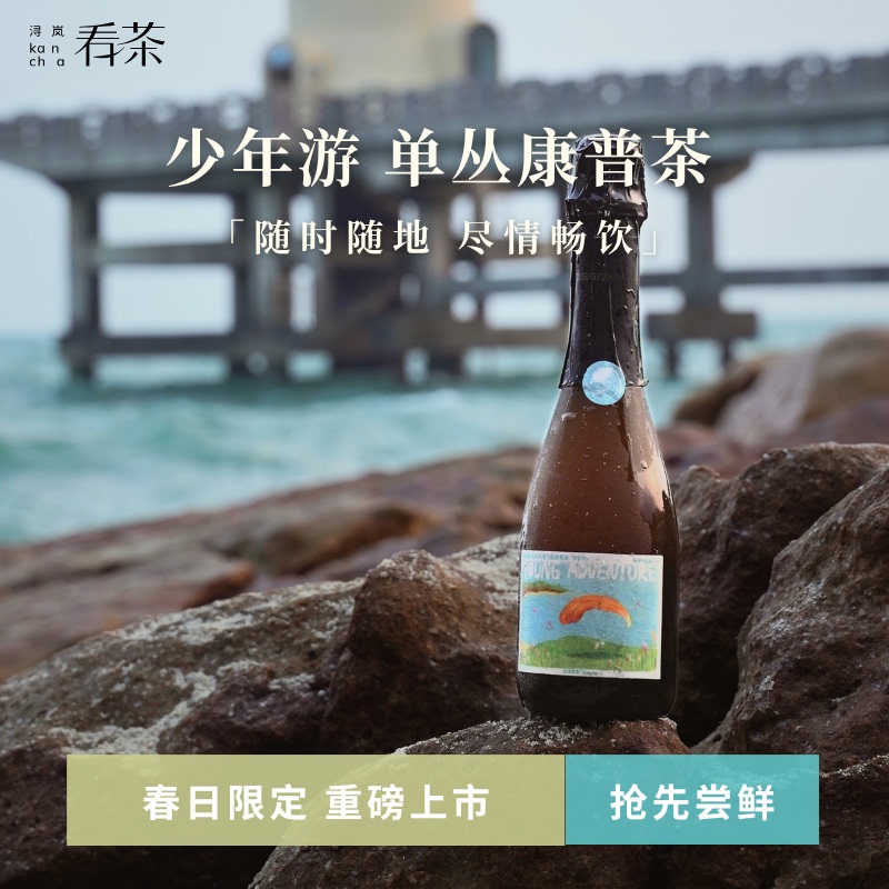 【Spring Limited Edition】Xunlan Tea Bubble Series Youthful Journey Dancong Oolong Kombucha 375ml Bottle