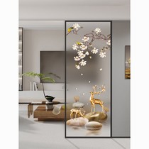 Art glass screen living room bathroom dry area half wall bedroom light luxury entry entrance entrance hall partition