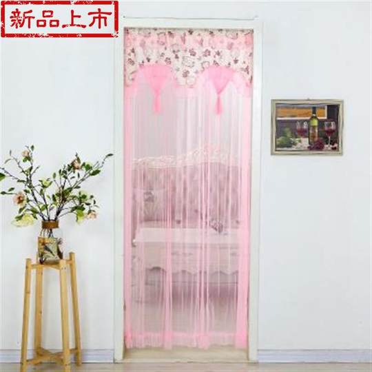 Fabric door n curtain anti-mosquito screen door curtain bedroom t lace encryption curtain partition simple door curtain living room summer decoration home