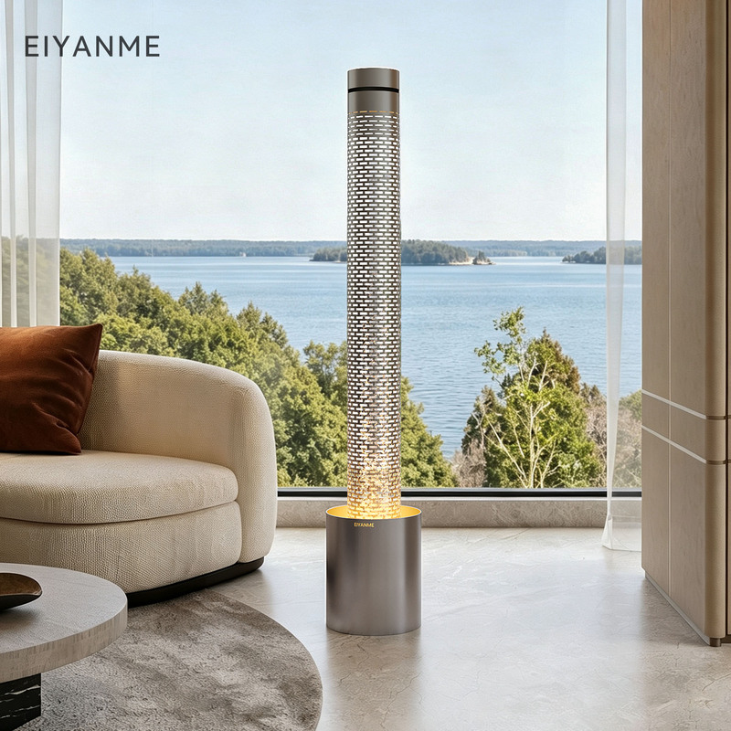 Italian Minimalist Flowing Water Ornament, Circulating Water, Light Luxury Living Room Floor-Standing Water Curtain Wall, Entrance Decoration, Housewarming and Opening Gift