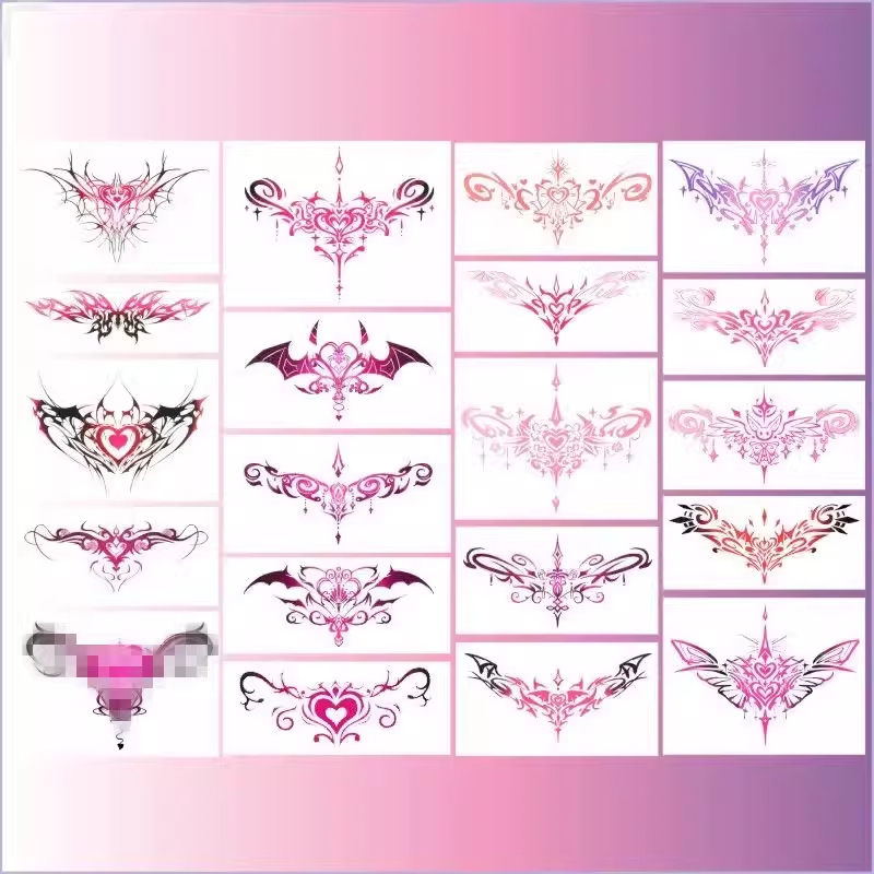 Succubus Pattern Herbal Tattoo Stickers Silver Pattern Stickers for the Triangle Area Women Waterproof Long-Lasting Caesarean Section Colorful Mature Woman Private Area Succubus Pattern Herbal Tattoo Stickers Silver Pattern Stickers for the Triangle Area Women Waterproof Long-Lasting Caesarean Section Colorful Mature Woman Private Area