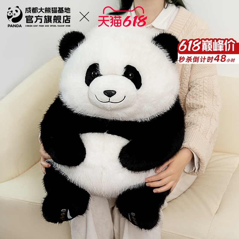 Chengdu Panda Base Graduation Celebration Fireworks 50cm Comfort Plush Toy Extra Large Stuffed Animal Boys' Toy