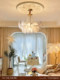 Feiduo French Bedroom Chandelier Post-Modern Accessible Luxury Cream Style Living Room Lamp Popular Pearl Restaurant Glass Lamps