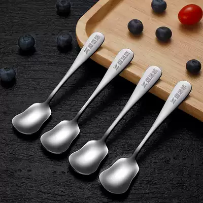 5-pack stainless steel dessert spoon Creative ice cream spoon Yogurt spoon Ice cream spoon Cute little spoon Pudding spoon