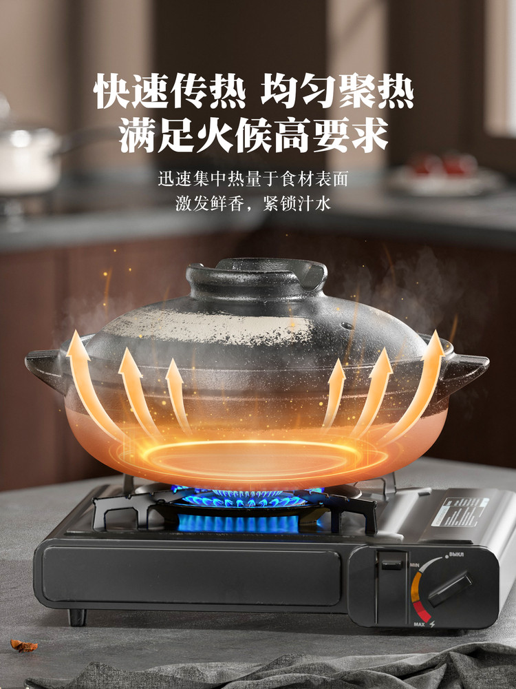 Casserole Pot, High-Temperature Resistant, for Home Use on Gas Stoves, Special Clay Pot for Clay Rice, Small Ceramic Pot, Soup Pot, Stew Pot