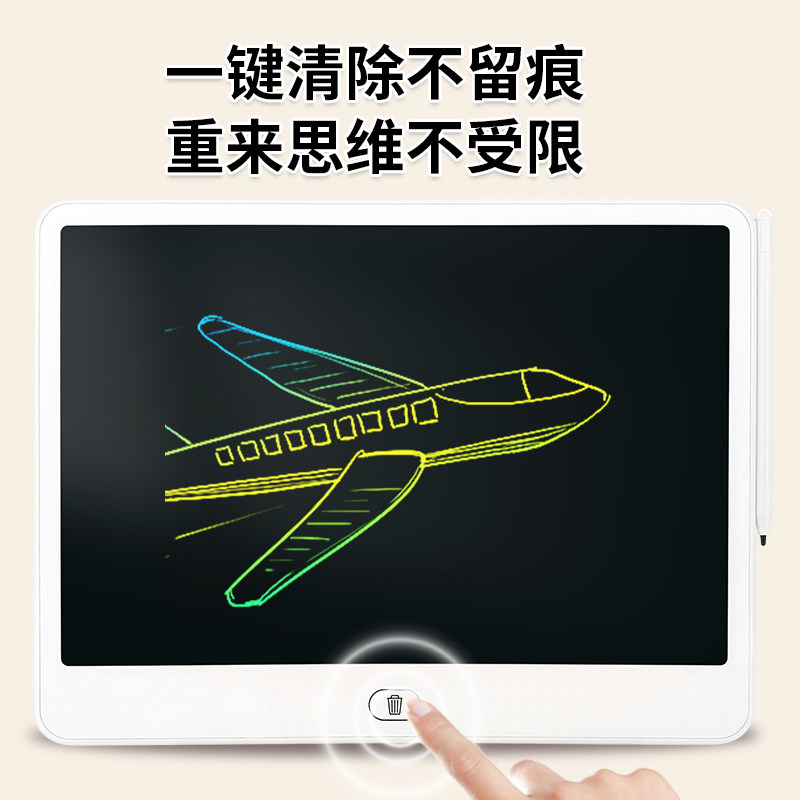 16/ 20inch Lcd Handwriting Tablet Large Size Kidsren's Drawing Board Electronic Blackboard Home Use One-Key Erasable Writing Tablet