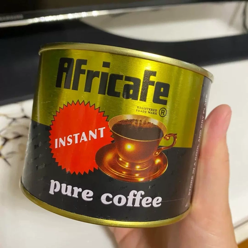 African Tanzania Africfe Instant Pure Black Coffee Canned Arabica Coffee Powder Imported