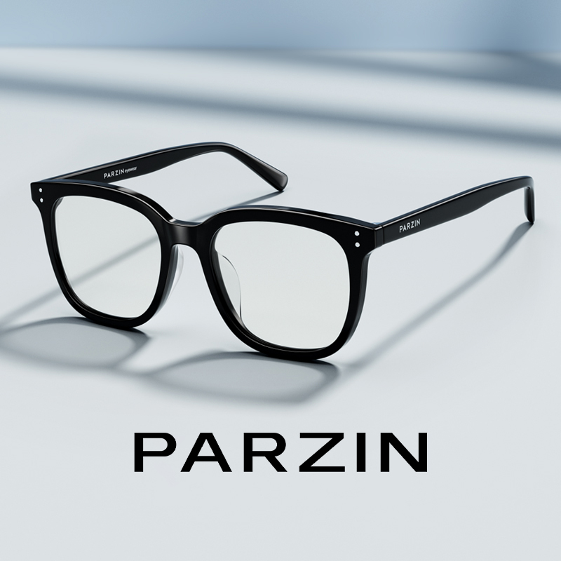 Parson Plain Black Frame Glasses for Women with Round Faces, Versatile Acetate Material, Can Be Fitted with Zeiss Prescription Lenses for Men Pz15858 Parson Plain Black Frame Glasses for Women with Round Faces, Versatile Acetate Material, Can Be Fitted with Zeiss Prescription Lenses for Men Pz15858