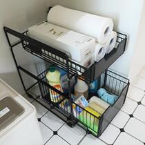 Kitchen sink storage rack floor-standing storage push-pull storage cabinet under the cabinet multi-layer kitchen storage rack