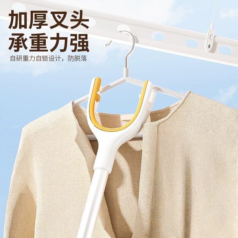 Gravity Self-Locking Anti-Fall Clothes Drying Rod, Household Telescopic Clothes Drying Pole, Clothes Hanger Rod, Dormitory Clothes Rod Gravity Self-Locking Anti-Fall Clothes Drying Rod, Household Telescopic Clothes Drying Pole, Clothes Hanger Rod, Dormitory Clothes Rod