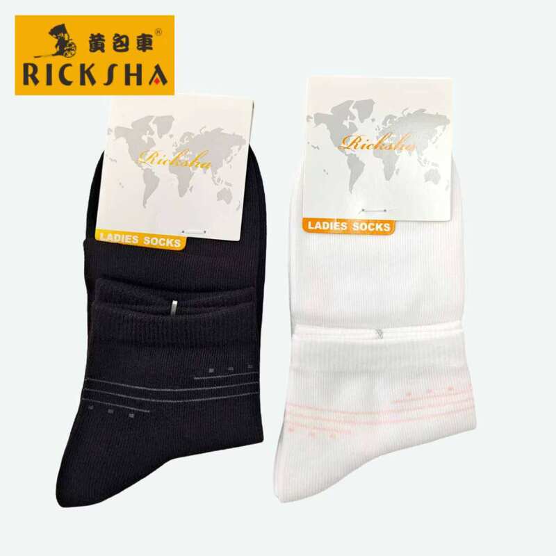 [Three Pairs Pack] Rickshaw Women's Socks, Sweat-Absorbent, Breathable, Soft, Comfortable, Combed Cotton Short Socks