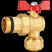 Special aluminum-plastic pipe free joint angle valve for water distributor 1620 2025 outer teeth free joint angle valve inner teeth