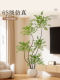 Simulated Green Plants, Indoor Nandina Bamboo, High-End Light Luxury, Large-Scale Bionic Floor-Standing Landscaping, Living Room High-End Artificial Plant Ornaments