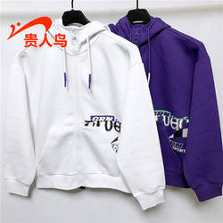 ເສື້ອຍືດຜູ້ຍິງ Guirenniao 2022 ດູໃບໄມ້ລົ່ນແລະພາກຮຽນ spring ວິທະຍາໄລແບບເກົາຫຼີແບບວ່າງ zipper hooded pullover jacket 1023K04