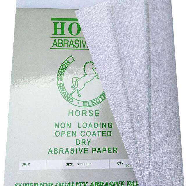 Latex paper White Horse dry sanding paper Dry sand Sandpaper Woodworking latex furniture paint abrasive abrasive coating