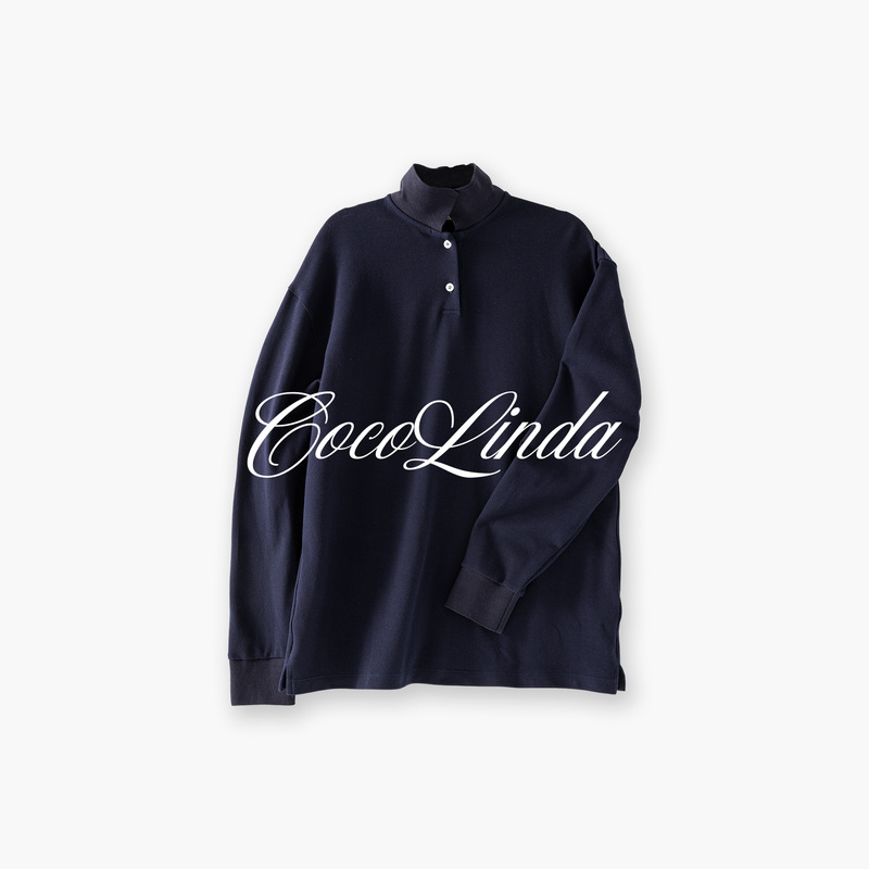 Cocolinda Cotton Blend High-Quality Lapel Comfortable Skin-Friendly Loose Casual Long-Sleeve Polo Shirt T4546 Cocolinda Cotton Blend High-Quality Lapel Comfortable Skin-Friendly Loose Casual Long-Sleeve Polo Shirt T4546