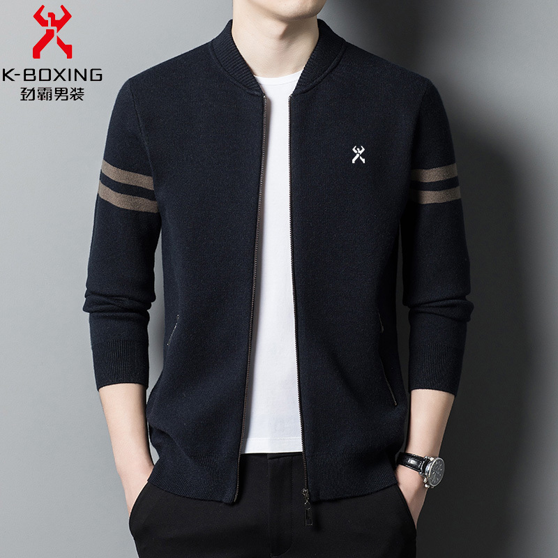 Jinba Men's 100% Pure Cashmere Cardigan Men's 2026 Autumn New Casual Wool Knitted Oversized Sweater Jacket Jinba Men's 100% Pure Cashmere Cardigan Men's 2026 Autumn New Casual Wool Knitted Oversized Sweater Jacket