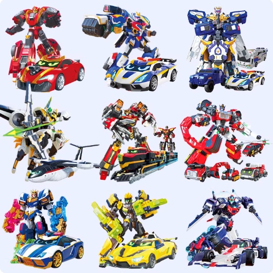 Shin-Ka Fighter Official Toy Shin Blue Lightning S Transforming Car 3-in-1 Shin Blue Thunder King 4 for Children Boys 2