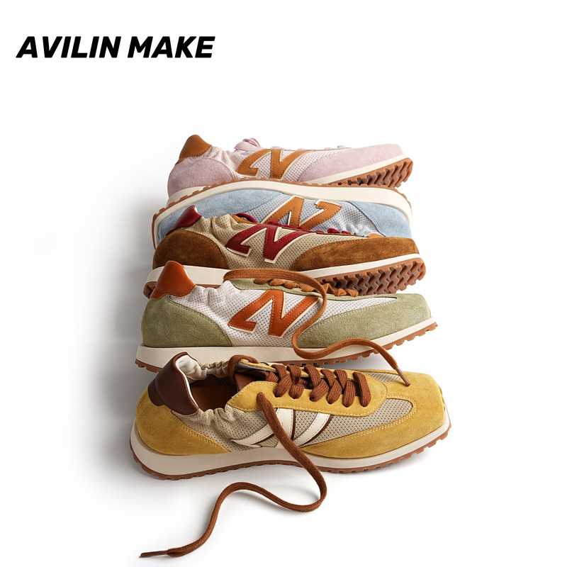 2026 New Style Small Square Toe Fashionable Casual Cushioning Shoes Super Soft Breathable Women's Shoes [Deerskin + Cushioning Insole]