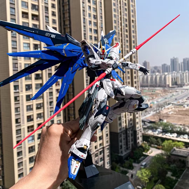 Gundam Model Mg Assembled Strike Freedom Unicorn Mecha Figure Toy for Boys, Hg Assembly Model Parts