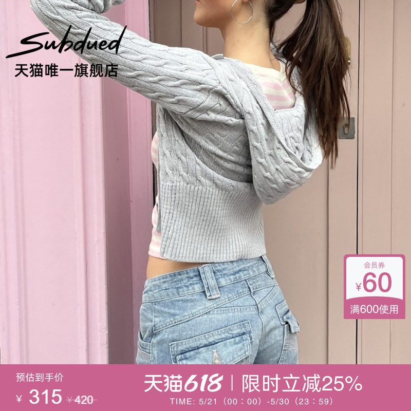 Subdued Jeans 26 New Summer Style Women's Low-Waist Back Pocket Pink Embroidery Loose Wide-Leg Casual Pants