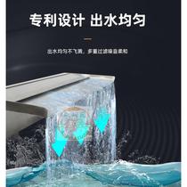 2024 New Customized Extended Mouth Stainless Steel Waterfall Water Curtain Wall Water Curtain Artificial Landscape Overlapping Water Falls