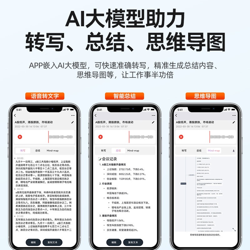 Recording Pen, Professional High-Definition Noise Reduction, Portable Student and Lawyer-Specific Equipment, Converts Text, Ultra-Long Standby Recording Device