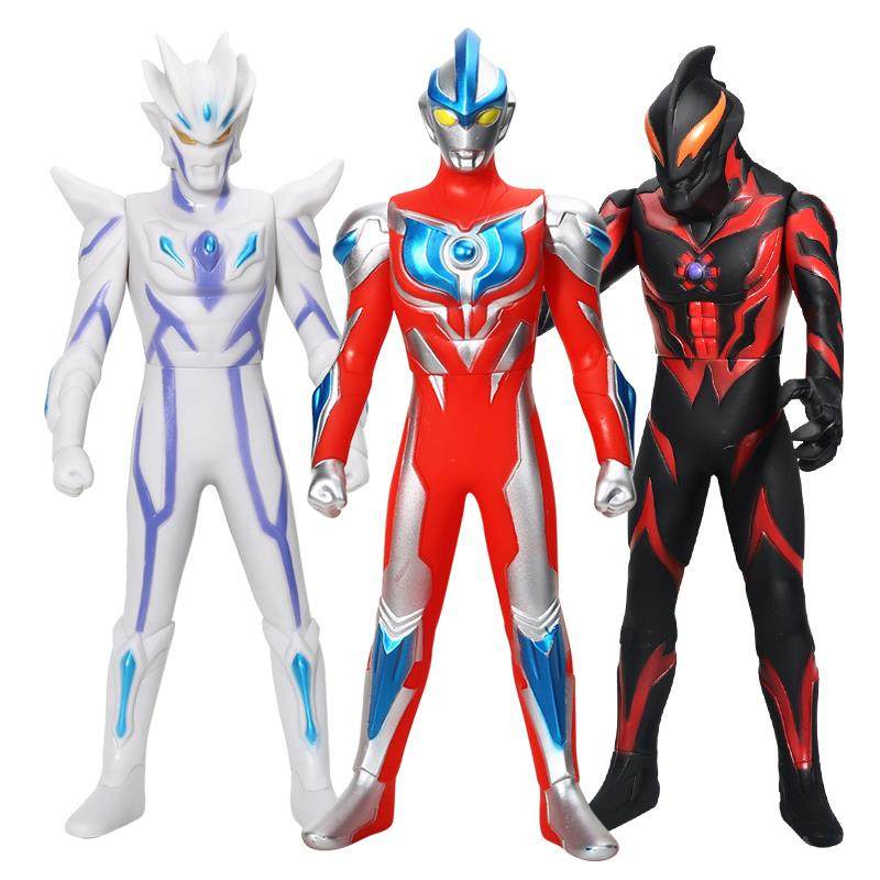 Extra-Large Soft Rubber Toy Tiga Cerro Galaxy Belial Superhero Set New Complete Series Gift for Boys