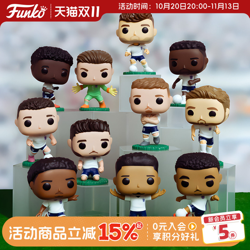 Funkopop Football 2026 England France United States National Team Star Figures Peripheral Figurines Dolls Gifts
