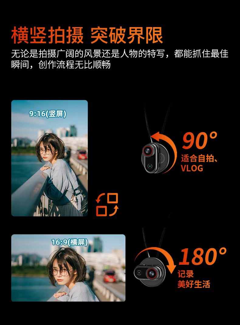 Экшн-камера Oring Monster Portable 4K с картой 32Гб