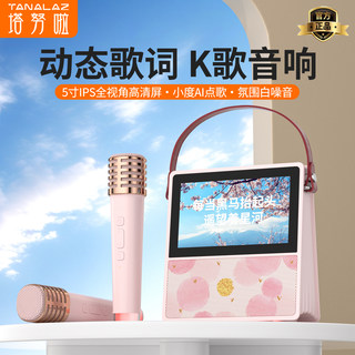 Wireless Bluetooth Speaker with Microphone All-In-One Home Karaoke Floating Lyrics 2026 New Year Birthday Gift