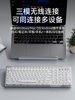 Z99 Ice Cube Transparent Wireless Bluetooth Crystal Keyboard and Mouse Set Mechanical Computer for Girls Office Silent