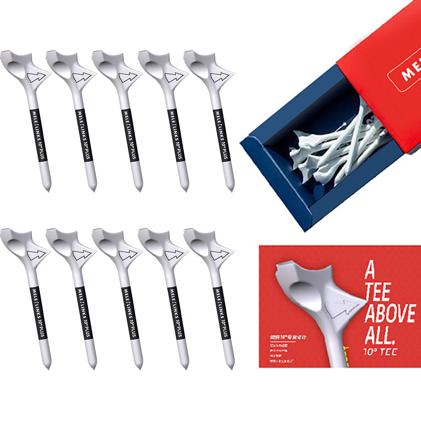 Golf Tee 83mm Tee with 10-Degree Tilt, Insert Type, Increases Distance and Speed, More Durable