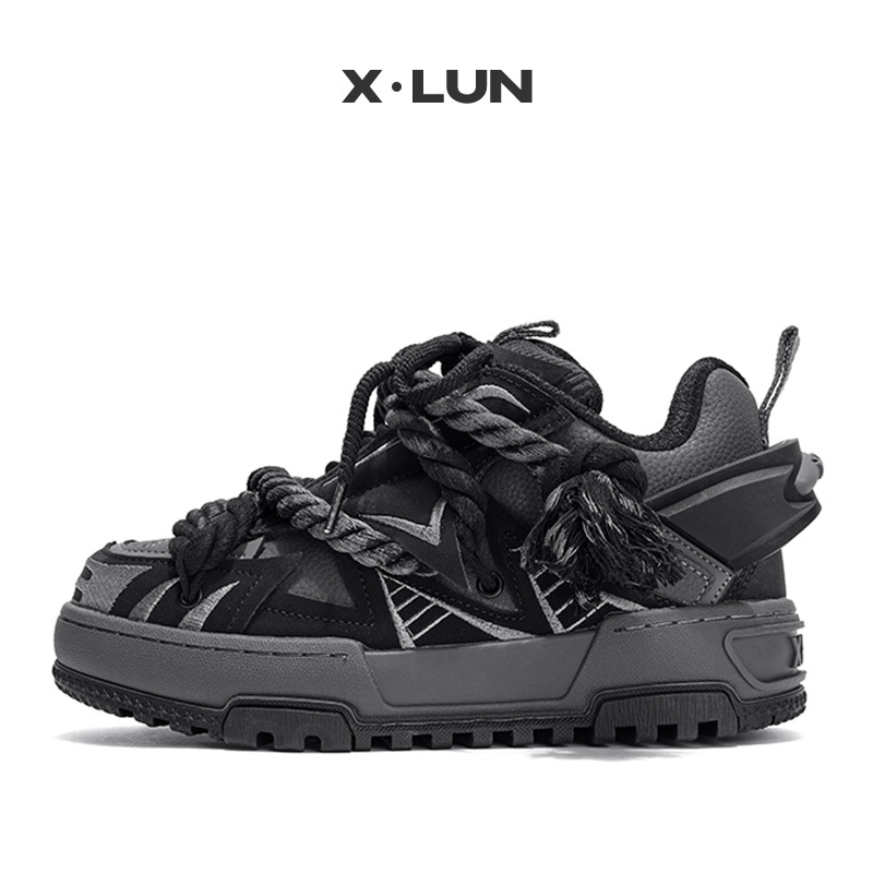 X.Lun Black Wukong Series Fashion Trendy Shoes Dad Shoes Unisex Thick-Soled Loafers Sports Casual Skate Shoes X.Lun Black Wukong Series Fashion Trendy Shoes Dad Shoes Unisex Thick-Soled Loafers Sports Casual Skate Shoes