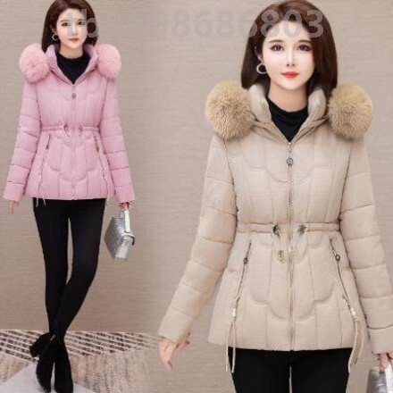 Women's Winter 2026 New Style Hooded down Cotton Coat with Large Fur Collar, Waist-Cinching Slim-Fit Cotton Jacket for Petite Figures Women's Winter 2026 New Style Hooded down Cotton Coat with Large Fur Collar, Waist-Cinching Slim-Fit Cotton Jacket for Petite Figures