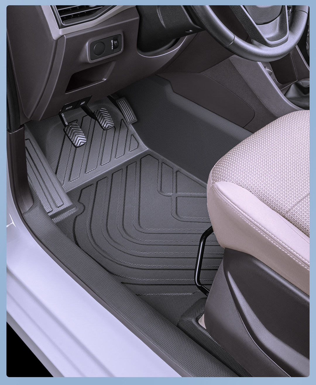 Suitable for Wuling Hongguang S, full-coverage 7-seater 5V original factory driver's side TPE carpet modification accessories
