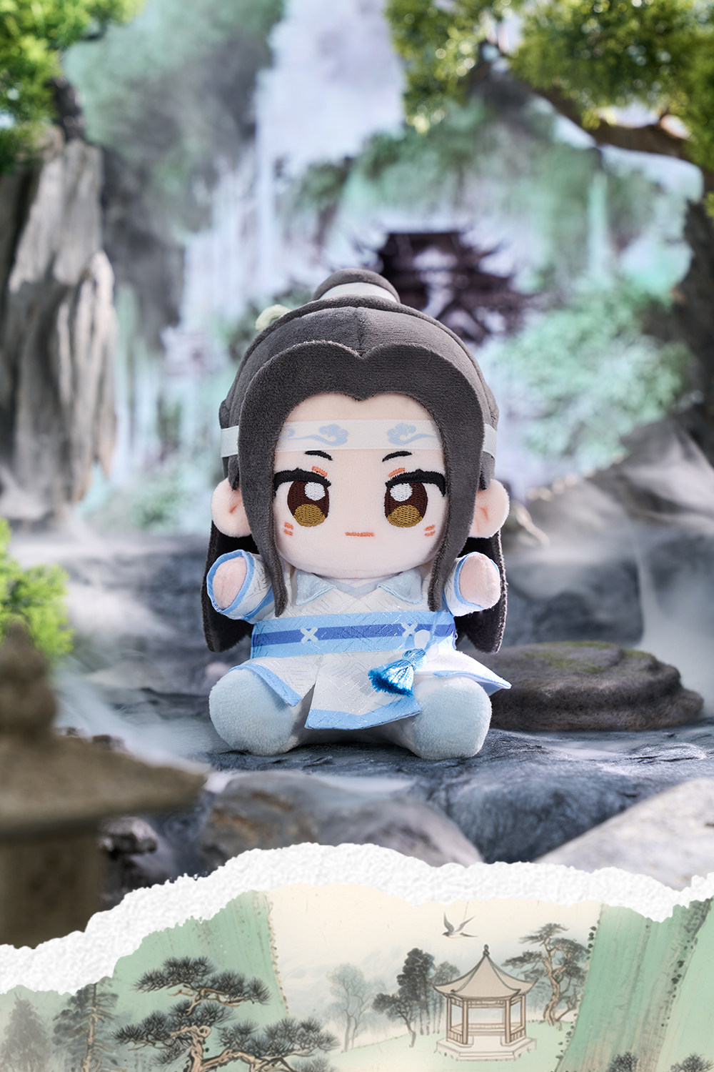MINIDOLL Mo Dao Zu Shi Young Q Baby plush doll and round charm detail image 11