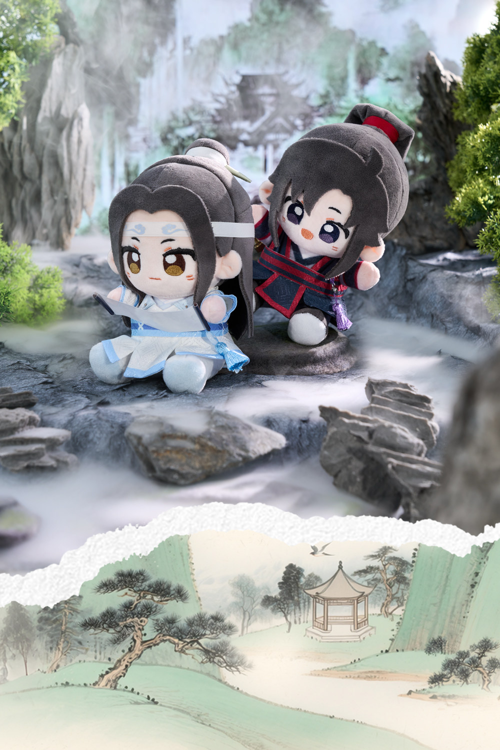 MINIDOLL Mo Dao Zu Shi Young Q Baby plush doll and round charm detail image 8