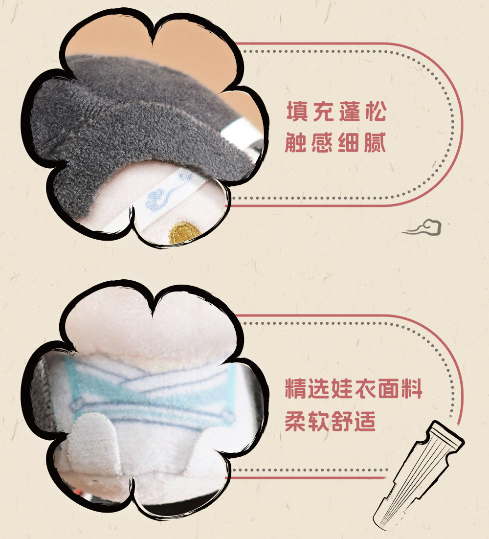 MINIDOLL Mo Dao Zu Shi round plush keychain detail image 13
