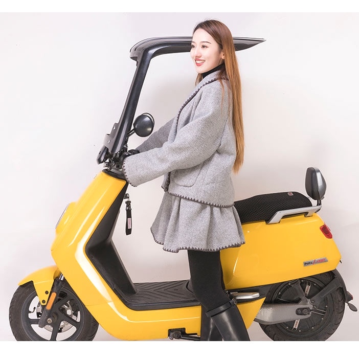 Electric Scooter Rain Canopy, Thickened for Rain and Sun Protection, Motorcycle Windshield, 7-Shaped Electric Vehicle Rain Cover