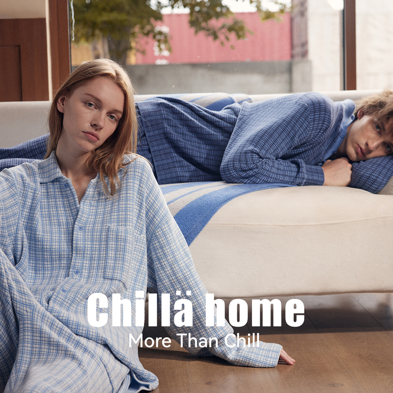 Chillahome2026 New Style Unisex Loungewear, Lazy Style, Relaxed Feel, Couple's Pajamas, Long-Sleeved, Autumn and Winter Chillahome2026 New Style Unisex Loungewear, Lazy Style, Relaxed Feel, Couple's Pajamas, Long-Sleeved, Autumn and Winter
