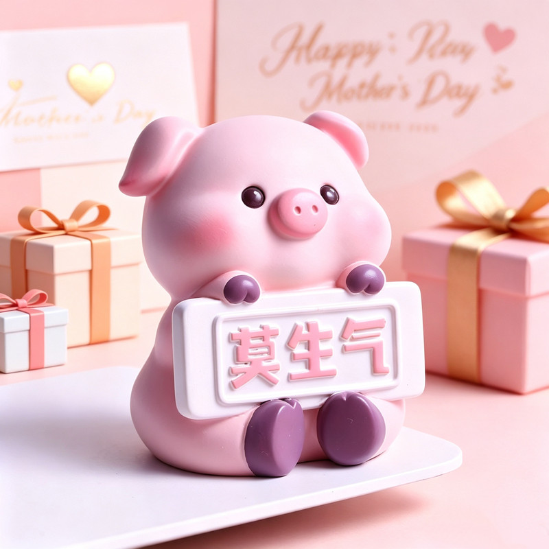 A Good-Tasting Omen Symbolizing Good Luck: Don'T Get Angry, Piggy Desktop Decoration, Practical Mother's Day Gift to Help Stabilize Emotions A Good-Tasting Omen Symbolizing Good Luck: Don'T Get Angry, Piggy Desktop Decoration, Practical Mother's Day Gift to Help Stabilize Emotions