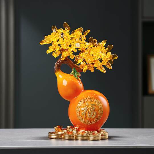 招财葫芦鹿桌面摆件客厅玄关电视酒柜家居饰品装饰品乔迁新居礼品