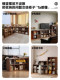Solid Wood Lattice Cabinet, Free Combination Low Bookcase, Floor-Standing Children's Bookshelf, Living Room Integrated Wall-Mounted Storage Cabinet