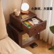 Manyi Solid Wood Bedside Table Children's High Cabinet Bedroom with Light Storage Cabinet Creative Side Cabinet Robot Bedside Table Small