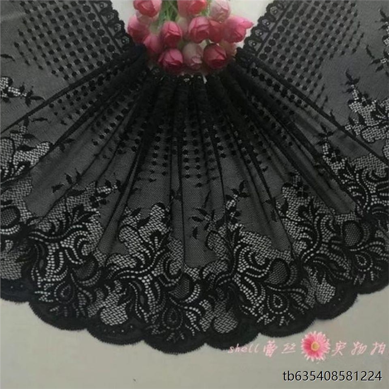 The Skirt Is Too Short and Needs Additional Fabric. 2m Yards of Black Widened Elastic Lace Trim for the Hem, DIY Handmade Fabric