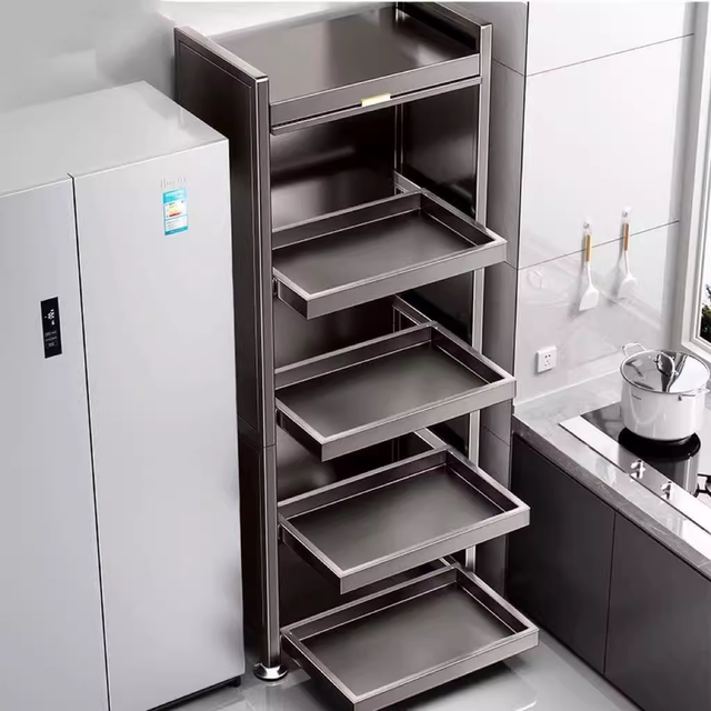 Drawing style floor-standing multi-layer cabinet side cabinet